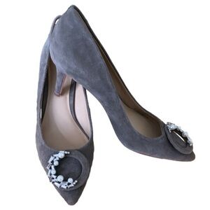 Enzo Angiolini Gray Heels Size 6.5